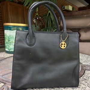 Giani Bernini black handbag, gold accents